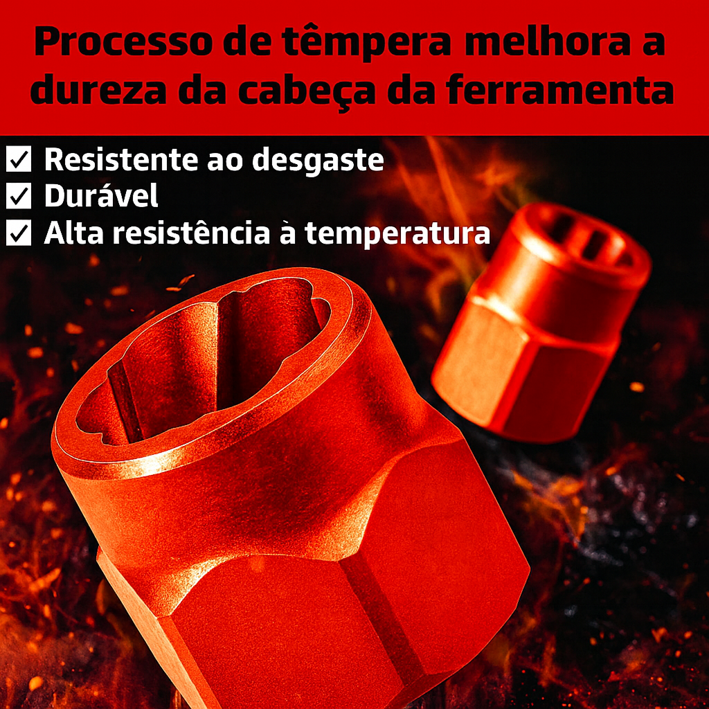 Conjunto de 14 chaves de soquete para extração de porcas